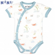 * NiNi Kopertowe body niemowlęce chłopięce ABN-2388 z krótkim rękawem - 4
