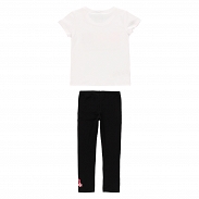 Boboli Jungle Days Komplet dziewczęcy T-shirt z leginsami 404187-1100 - 2