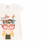Boboli Born To Be Wild Komplet dziewczęcy T-shirt ze spodenkami 234122-1111 - 7